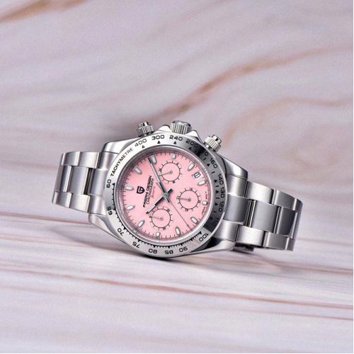 Часы мужские Pagani Design PD-1727 Silver-Pink-2